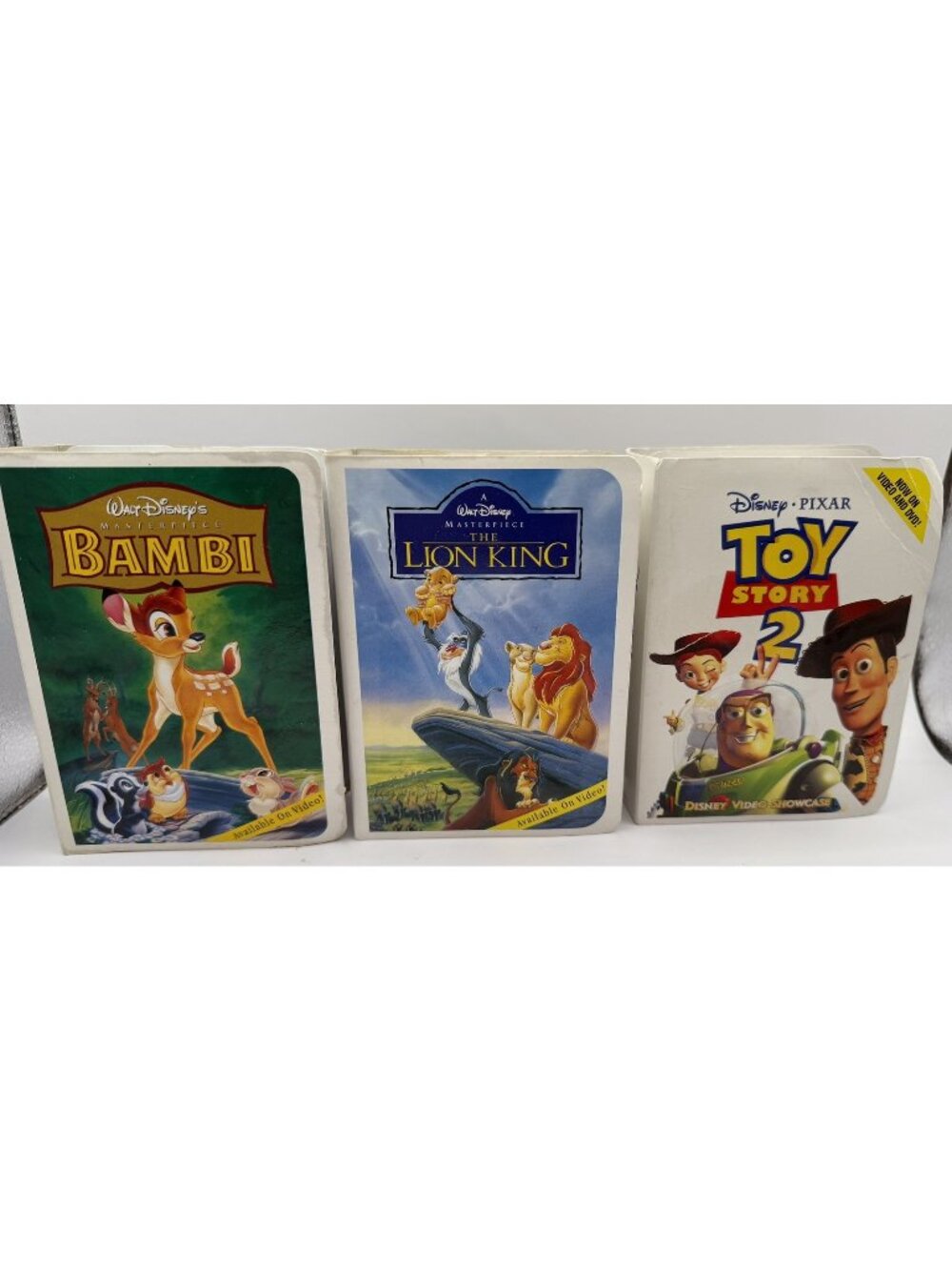 2000 Vintage  Disney Masterpiece Video Showcase VHS  McDonald’s HMT Lot Of 3